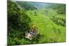 Cargo Lift Transporting People across the Hapao Rice Terraces, Banaue, Luzon, Philippines-Michael Runkel-Mounted Photographic Print