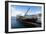 Cargo ship anchoring in the harbour of Ushuaia, Tierra del Fuego, Argentina, South America-Michael Runkel-Framed Photographic Print