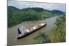 Cargo Ship and Small Boat in Culebra Cut-Danny Lehman-Mounted Photographic Print