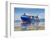 Cargo Ship Full of Containers-ilfede-Framed Photographic Print