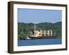 Cargo Ship in Culebra Cut, Panama Canal, Panama, Central America-Sergio Pitamitz-Framed Photographic Print