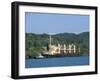 Cargo Ship in Culebra Cut, Panama Canal, Panama, Central America-Sergio Pitamitz-Framed Photographic Print