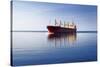 Cargo Ship Sailing in Still Water-aleksey.stemmer-Stretched Canvas