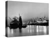 Cargo Ships in the Harbor-Dmitri Kessel-Stretched Canvas