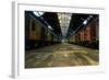 Cargo Trains in Old Train Depot-svedoliver-Framed Photographic Print