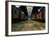 Cargo Trains in Old Train Depot-svedoliver-Framed Photographic Print