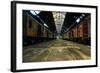 Cargo Trains in Old Train Depot-svedoliver-Framed Photographic Print