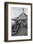 Carhop Waiting on Customer at Drive-In Restaurant-null-Framed Photographic Print