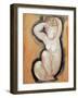 Cariatid. 1913-1914 (Oil Painting)-Amedeo Modigliani-Framed Giclee Print