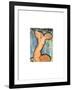 Cariatide, c.1913-14-Amedeo Modigliani-Framed Serigraph