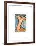 Cariatide, c.1913-14-Amedeo Modigliani-Framed Serigraph