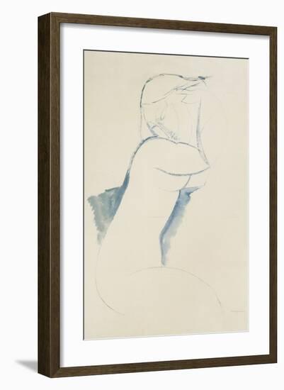 Cariatide-Amedeo Modigliani-Framed Premium Giclee Print