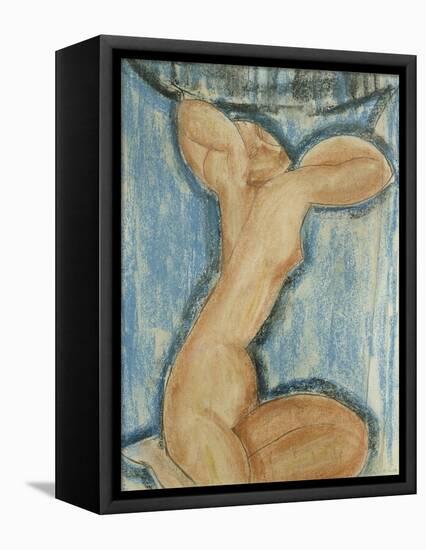 Cariatide-Amedeo Modigliani-Framed Stretched Canvas