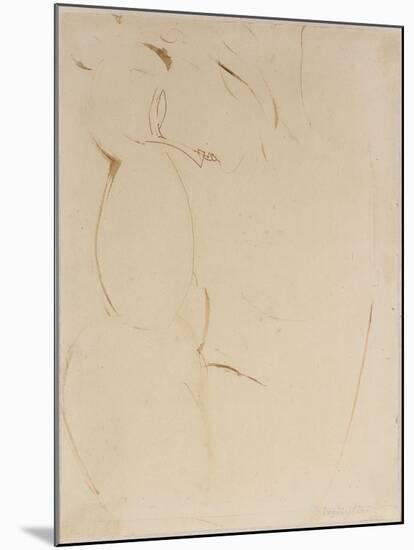 Cariatide-Amedeo Modigliani-Mounted Giclee Print