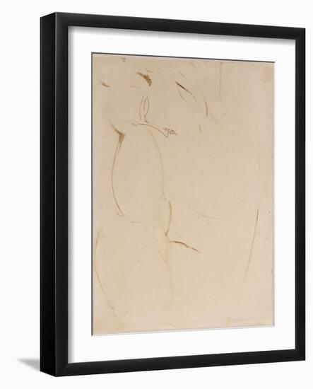 Cariatide-Amedeo Modigliani-Framed Giclee Print