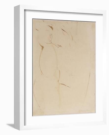 Cariatide-Amedeo Modigliani-Framed Giclee Print