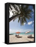 Carib Beach Barbados, Caribbean-Michael DeFreitas-Framed Stretched Canvas
