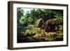 Carib Village, British Guyana, 1836-W.S. Hedges-Framed Premium Giclee Print