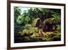 Carib Village, British Guyana, 1836-W.S. Hedges-Framed Giclee Print