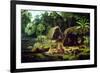 Carib Village, British Guyana, 1836-W.S. Hedges-Framed Giclee Print