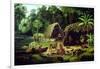 Carib Village, British Guyana, 1836-W.S. Hedges-Framed Giclee Print