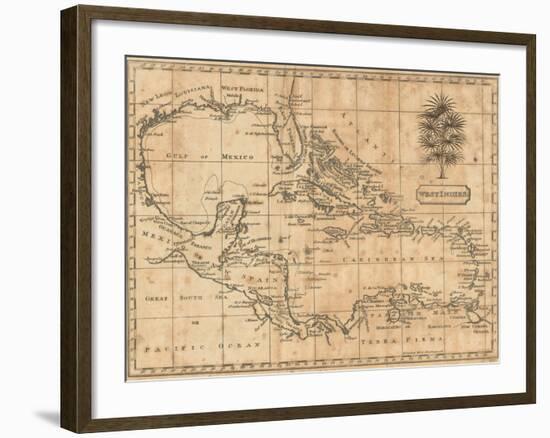 Caribbean, 1806-Andrew Arrowsmith-Framed Art Print