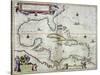 Caribbean and Central America: from the Atlas "Toonneel Des Aer Drycx", Vol II, Published, 1650-Joan Blaeu-Stretched Canvas