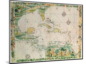 Caribbean and the Gulf, 1538-null-Mounted Giclee Print