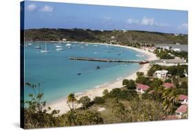 Caribbean, Anguilla. View of Boats in Harbor-Alida Latham-Stretched Canvas