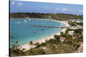 Caribbean, Anguilla. View of Boats in Harbor-Alida Latham-Stretched Canvas