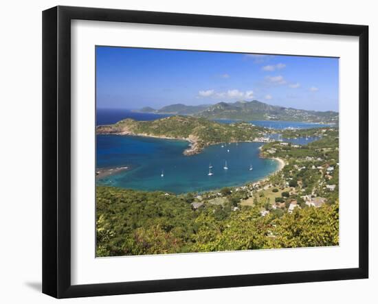 Caribbean, Antigua and Barbuda, English Harbour from Shirley's Heights-Michele Falzone-Framed Photographic Print