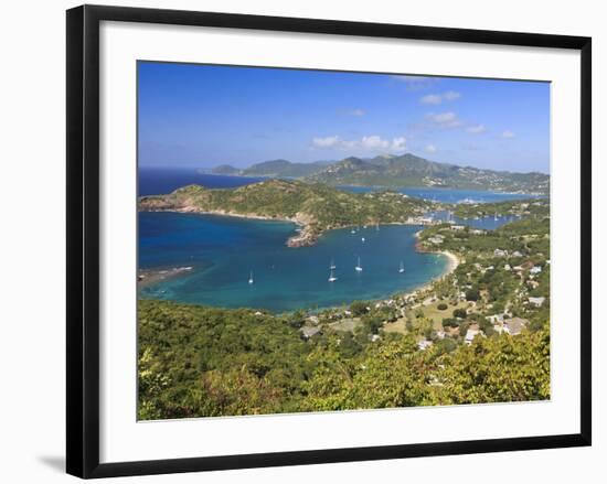 Caribbean, Antigua and Barbuda, English Harbour from Shirley's Heights-Michele Falzone-Framed Photographic Print