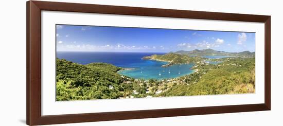 Caribbean, Antigua and Barbuda, English Harbour from Shirley's Heights-Michele Falzone-Framed Photographic Print