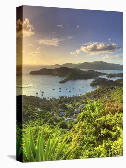 Caribbean, Antigua and Barbuda, English Harbour from Shirley's Heights-Michele Falzone-Stretched Canvas