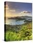 Caribbean, Antigua and Barbuda, English Harbour from Shirley's Heights-Michele Falzone-Stretched Canvas