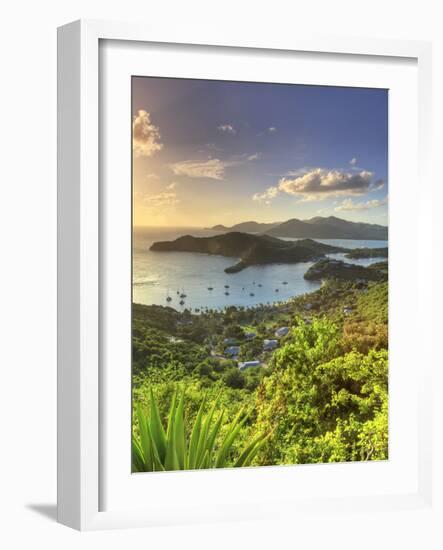 Caribbean, Antigua and Barbuda, English Harbour from Shirley's Heights-Michele Falzone-Framed Photographic Print