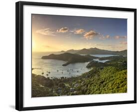 Caribbean, Antigua and Barbuda, English Harbour from Shirley's Heights-Michele Falzone-Framed Photographic Print