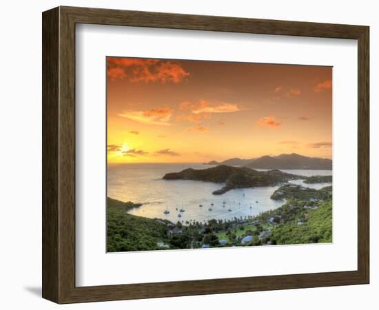 Caribbean, Antigua and Barbuda, English Harbour from Shirley's Heights-Michele Falzone-Framed Photographic Print