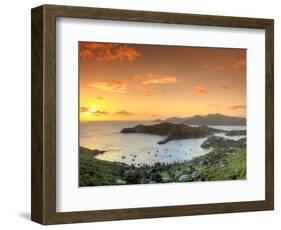 Caribbean, Antigua and Barbuda, English Harbour from Shirley's Heights-Michele Falzone-Framed Photographic Print