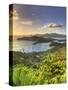 Caribbean, Antigua and Barbuda, English Harbour from Shirley's Heights-Michele Falzone-Stretched Canvas