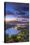 Caribbean, Antigua, English Harbour from Shirley Heights, Sunset-Alan Copson-Stretched Canvas