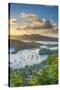 Caribbean, Antigua, English Harbour from Shirley Heights, Sunset-Alan Copson-Stretched Canvas