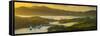 Caribbean, Antigua, English Harbour from Shirley Heights, Sunset-Alan Copson-Framed Stretched Canvas