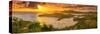 Caribbean, Antigua, English Harbour from Shirley Heights, Sunset-Alan Copson-Stretched Canvas