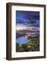 Caribbean, Antigua, English Harbour from Shirley Heights, Sunset-Alan Copson-Framed Photographic Print