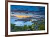 Caribbean, Antigua, English Harbour from Shirley Heights, Sunset-Alan Copson-Framed Photographic Print