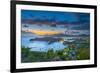 Caribbean, Antigua, English Harbour from Shirley Heights, Sunset-Alan Copson-Framed Photographic Print