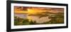 Caribbean, Antigua, English Harbour from Shirley Heights, Sunset-Alan Copson-Framed Photographic Print