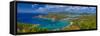 Caribbean, Antigua, English Harbour from Shirley Heights-Alan Copson-Framed Stretched Canvas