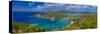 Caribbean, Antigua, English Harbour from Shirley Heights-Alan Copson-Stretched Canvas